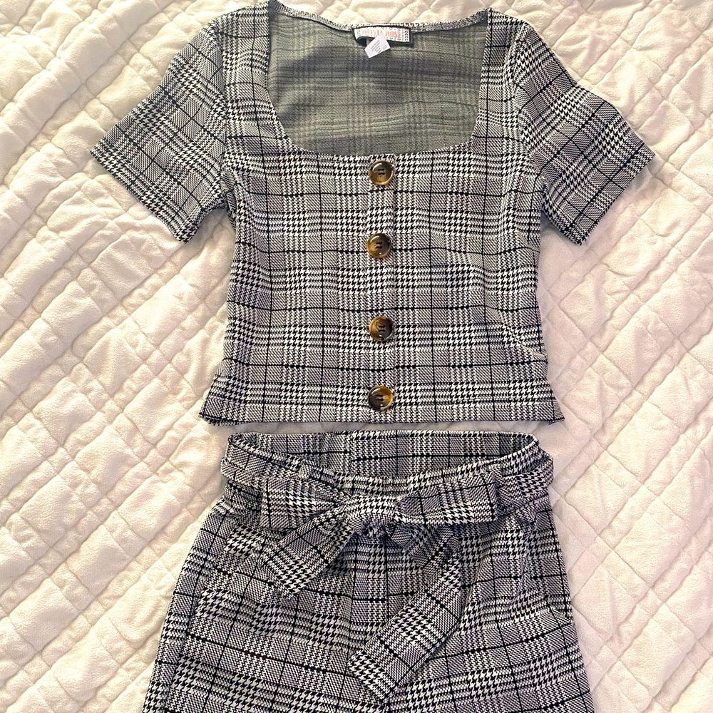 2Pc Blouse & Pants